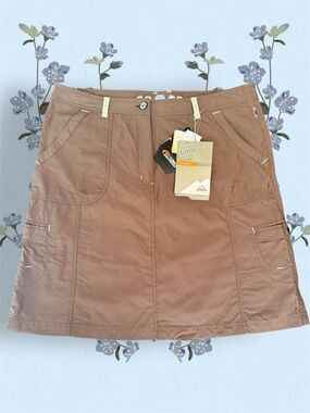 NWT McKinley Packable Outdoor Utility Skirt in Light Brown sz L